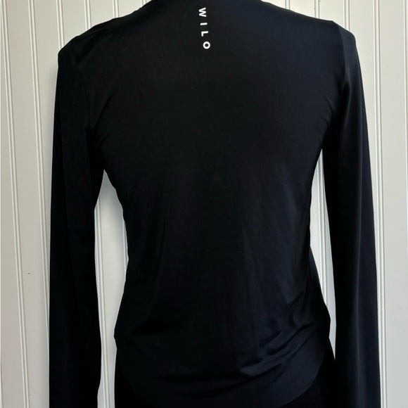 Wilo The Label Black Movement Twist Layer Top Round Neck Pullover Size Medium - Picture 5 of 16